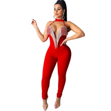 Load image into Gallery viewer, Sexy Club Jumpsuits Women Fringe Tassel Bodycon Bandage Jumpsuit Elegant Romper Pants Skinny Backless Party Festival Jumpsuit