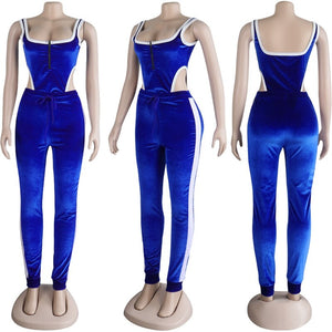 Bodycon Sexy 2 Piece Set Women Tracksuit Winter Two Piece Set Top and Pants Suit Party Club Outfits Matching Women Sets Clothes