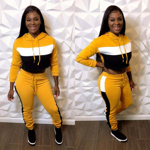 Hooded Tracksuit Women Two Piece Set Top and Pants Streetwear Jogger Set Women Sport Suit Casual 2 Piece Matching Women Sets