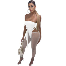 Load image into Gallery viewer, Sexy Strapless Backless Bodycon Bandage Jumpsuit Women Cut Out Skinny Ankle-length Pants Romper Party Club One Piece Overalls