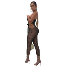 Load image into Gallery viewer, Sexy Strapless Backless Bodycon Bandage Jumpsuit Women Cut Out Skinny Ankle-length Pants Romper Party Club One Piece Overalls