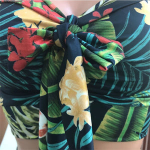 Sexy Strapless Sleeveless Beach Wear Two Piece Summer Dresses for Women Floral Print Boho Bow Long Maxi Dresses Ball Gown